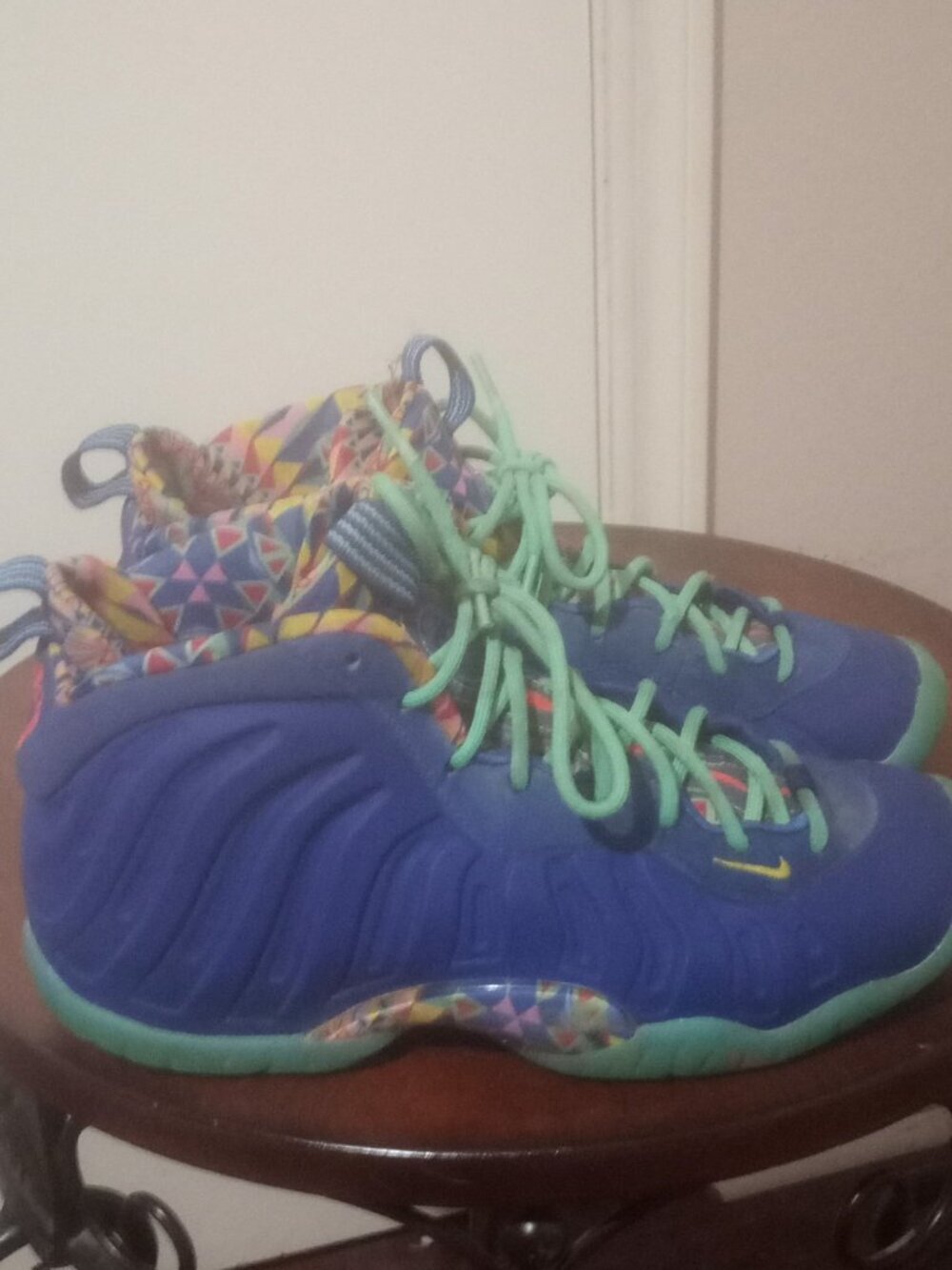 Nike Little Posite One ASW Kaleidoscope DZ5190-400 Kid's Size 4.5Y Sneakers